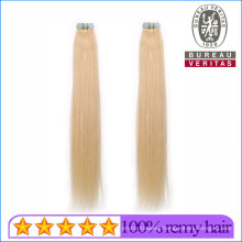 613# Color 18inch Straight 100% Brazilian Human Virgin Hair Tape Hair Extension Remy Hair